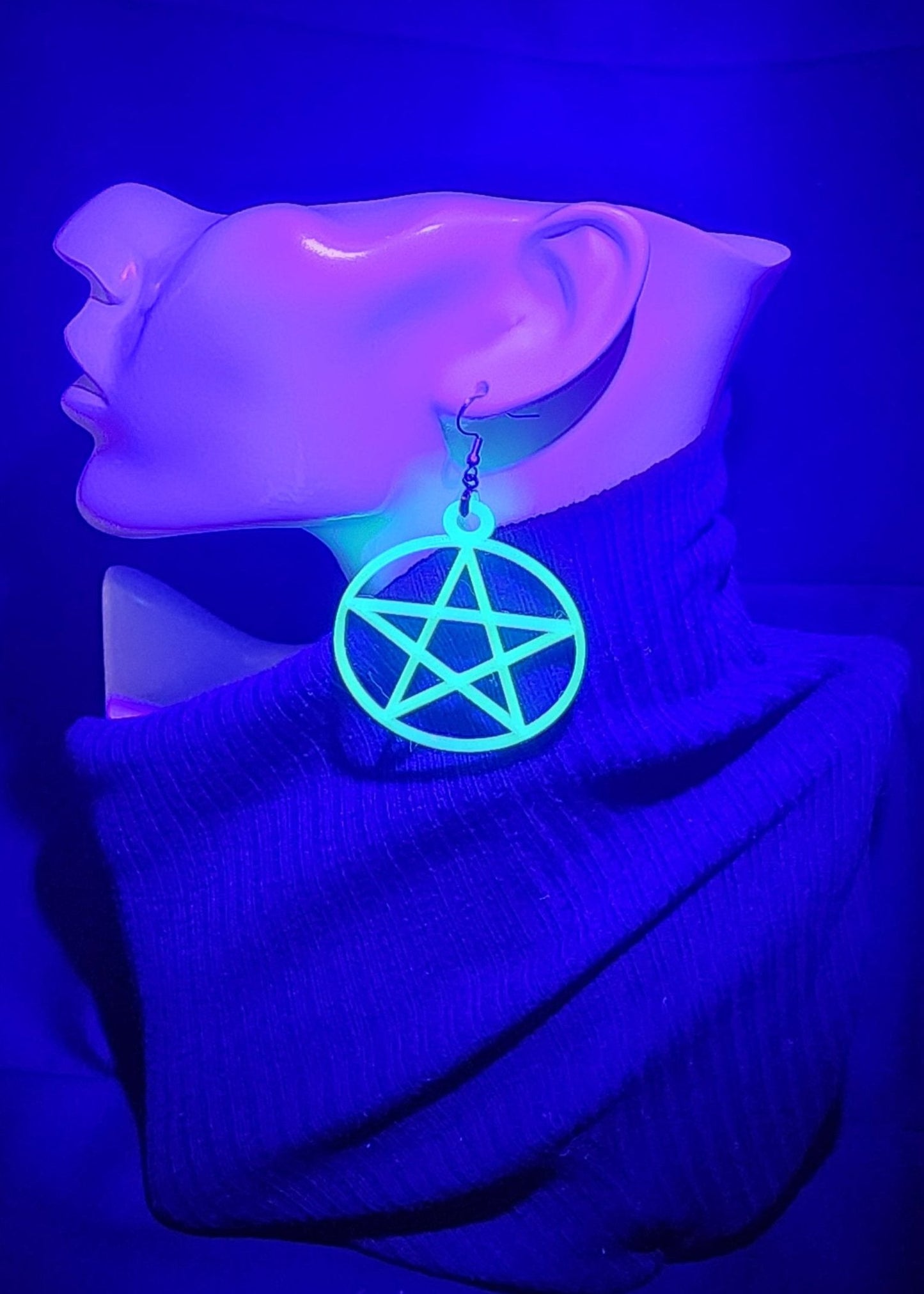 Pentagram Earrings in 3 Colors & 2 Sizes
