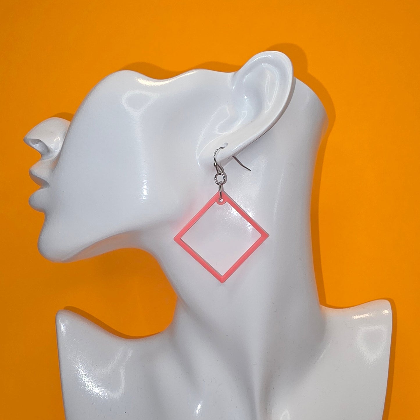 Open Square Earrings