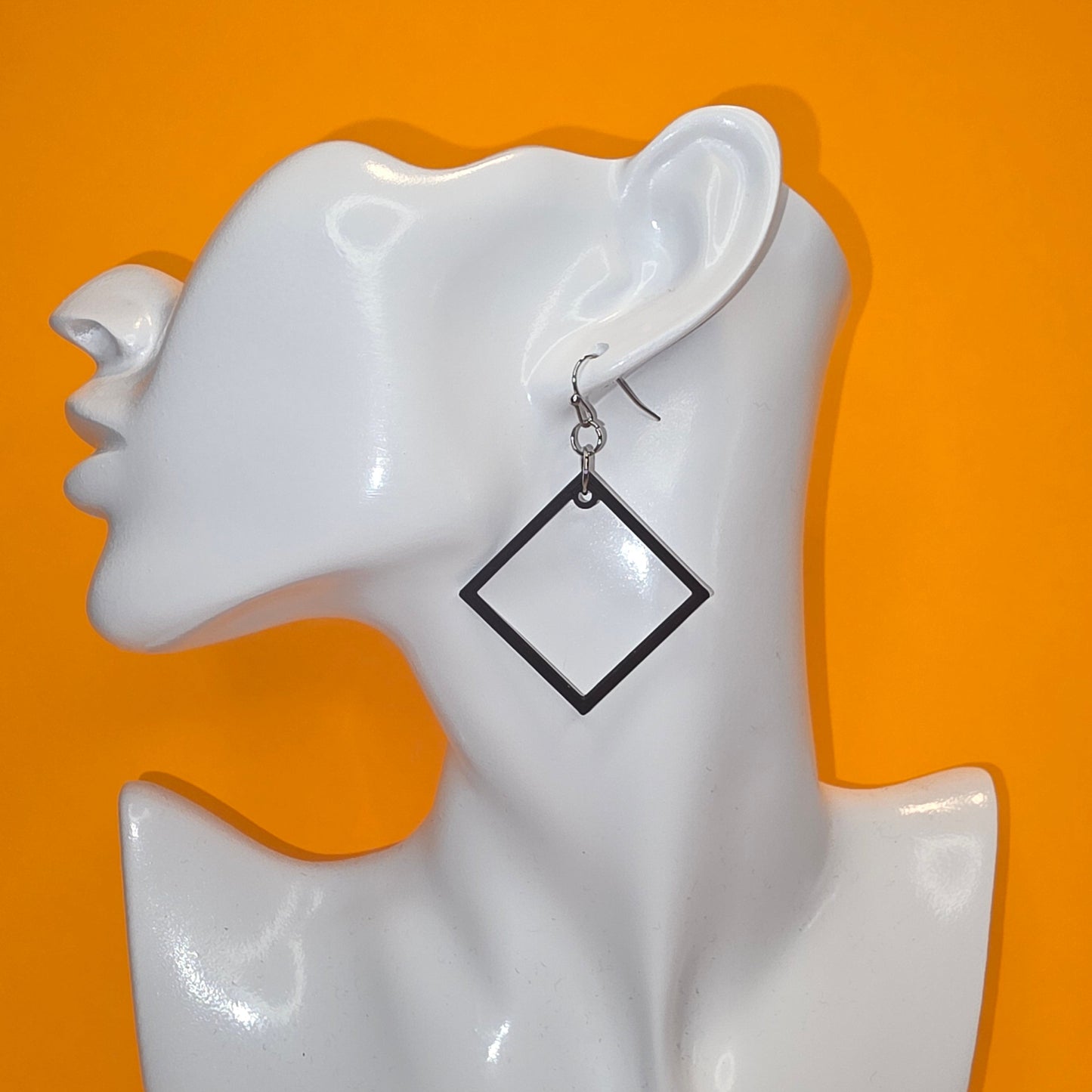 Open Square Earrings