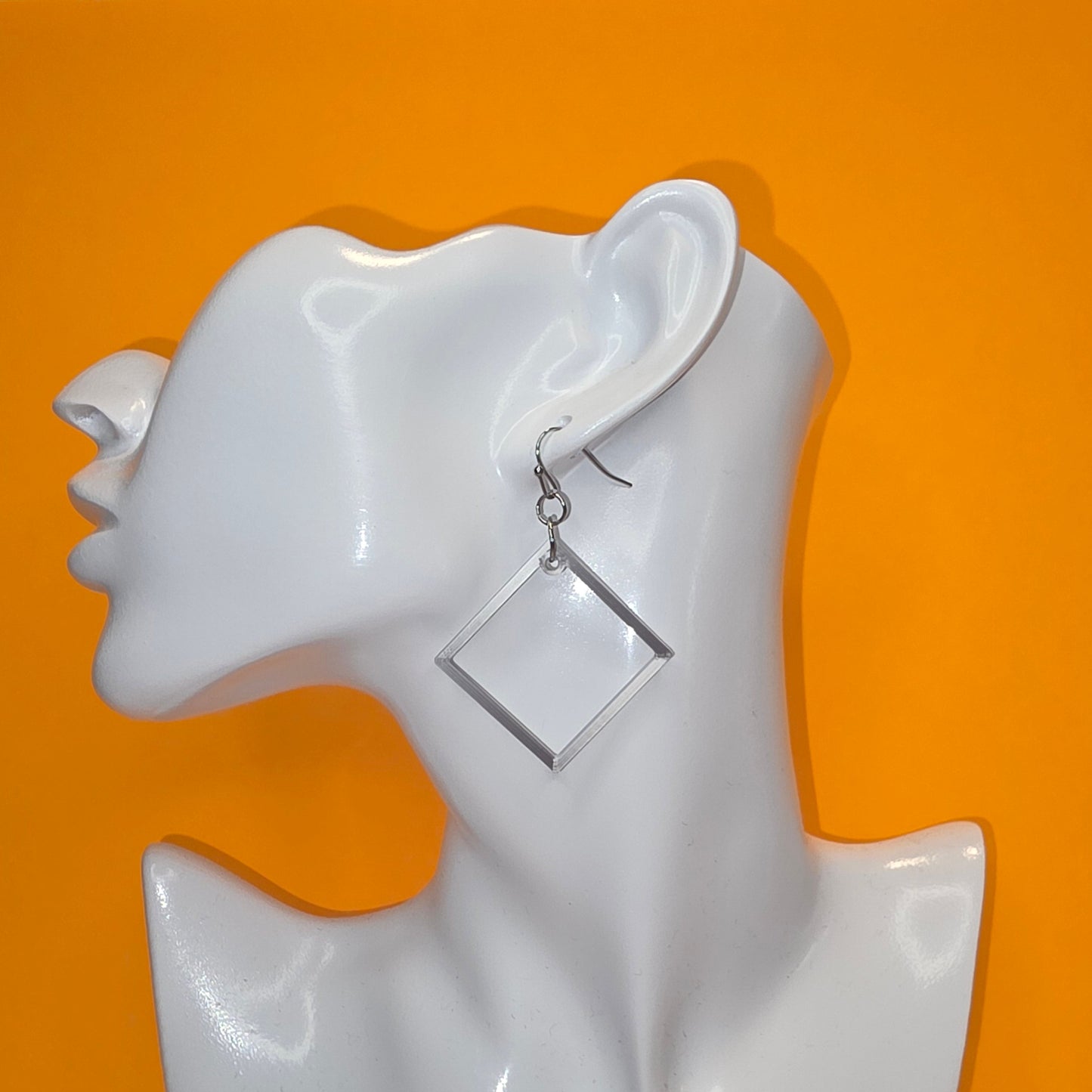 Open Square Earrings