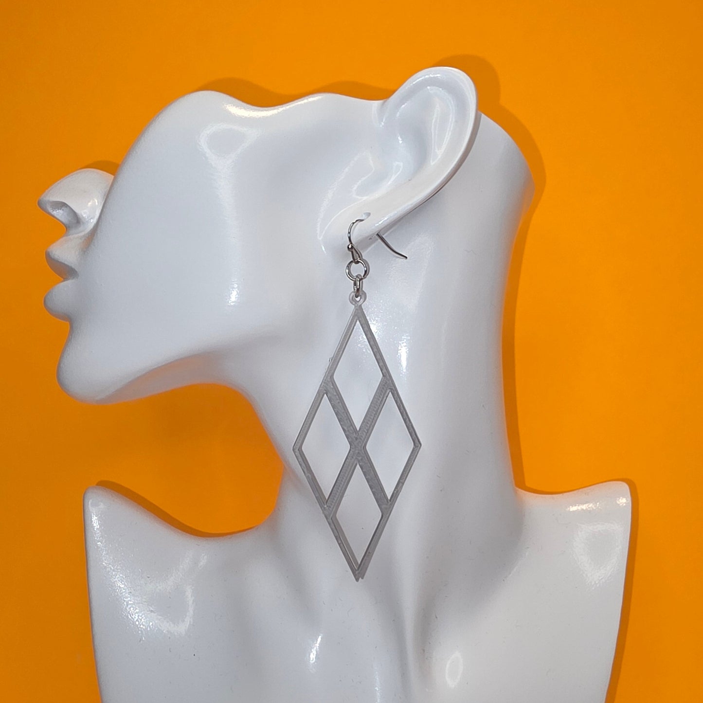 Open multi-diamond Shaped Earrings