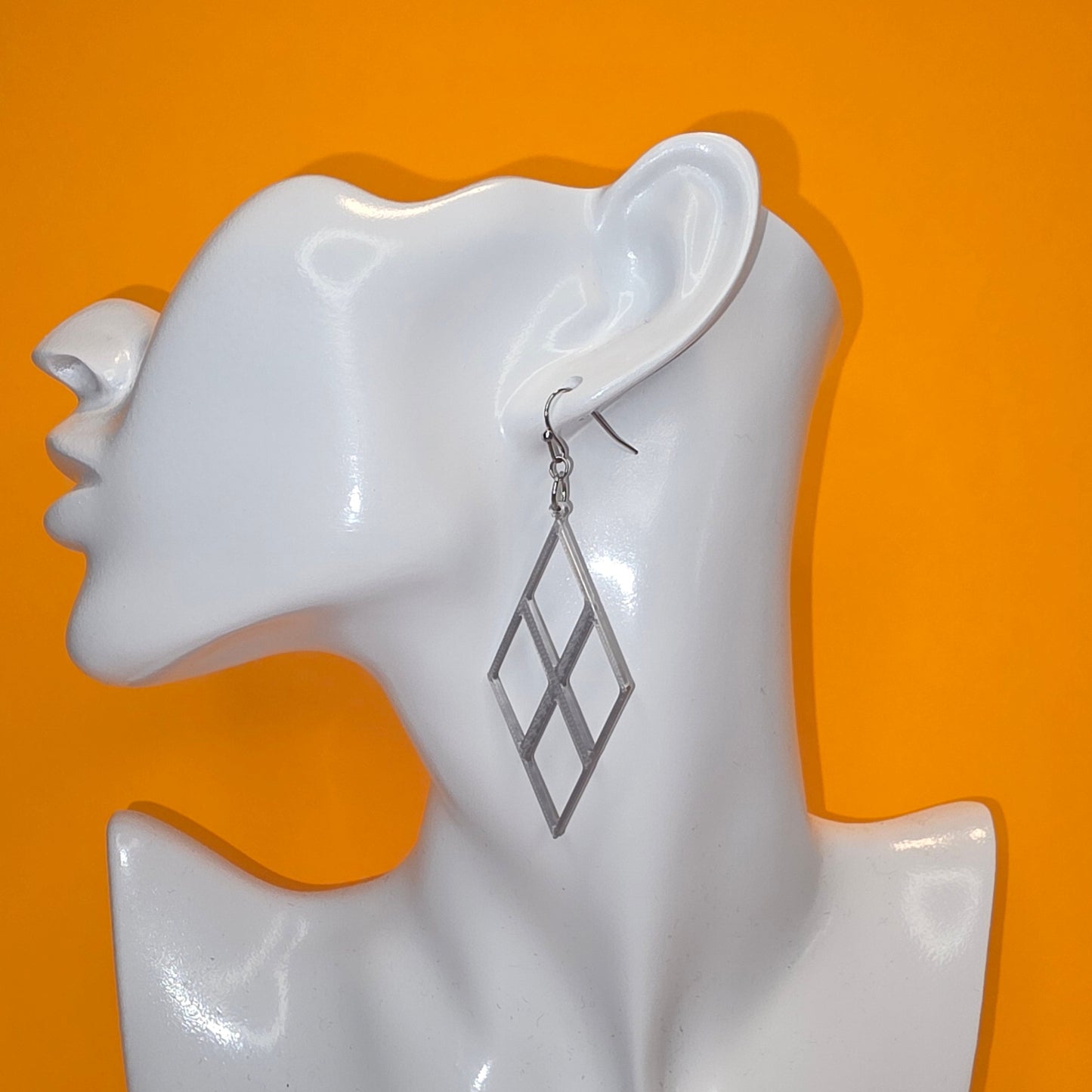 Open multi-diamond Shaped Earrings