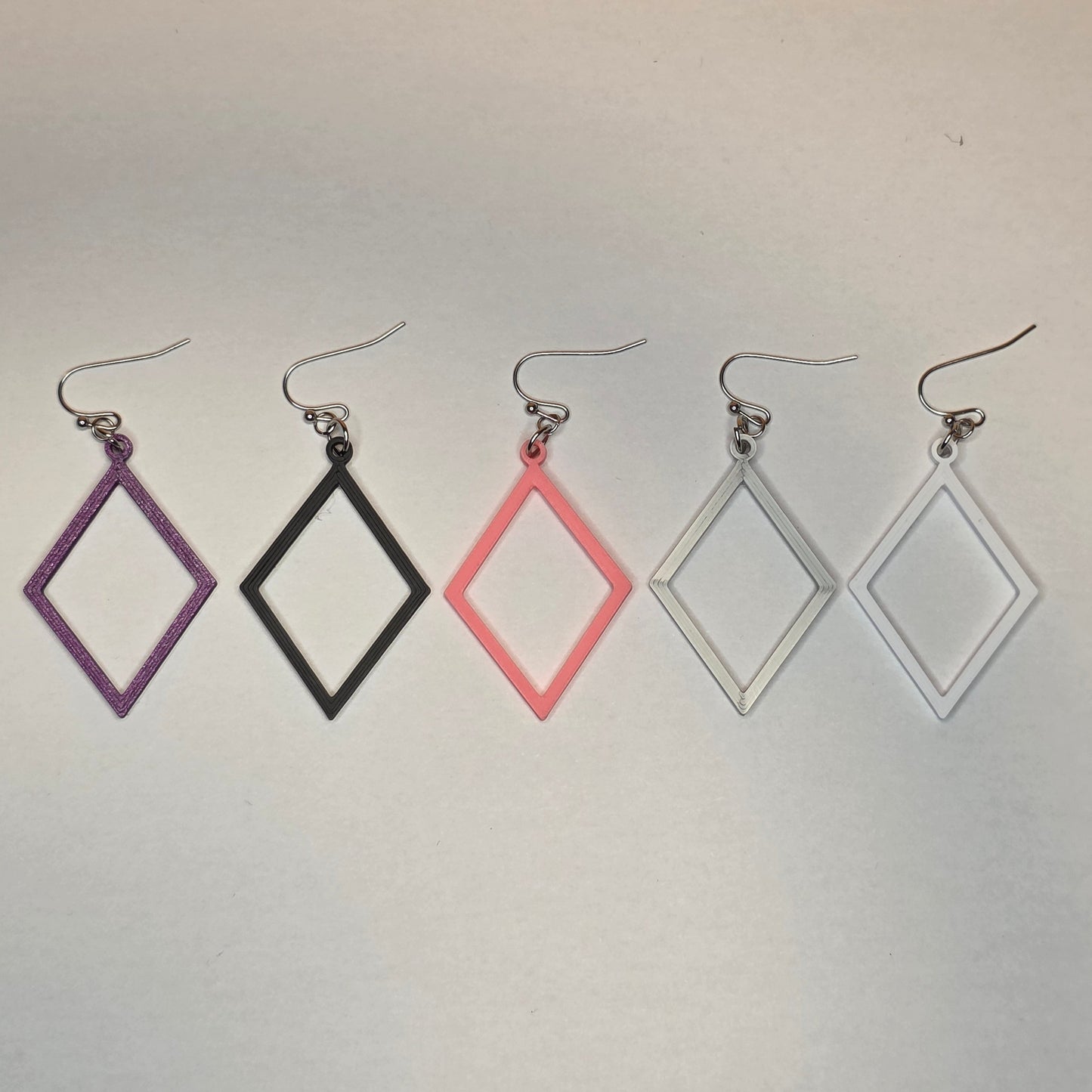 Open Diamond Shaped Earrings