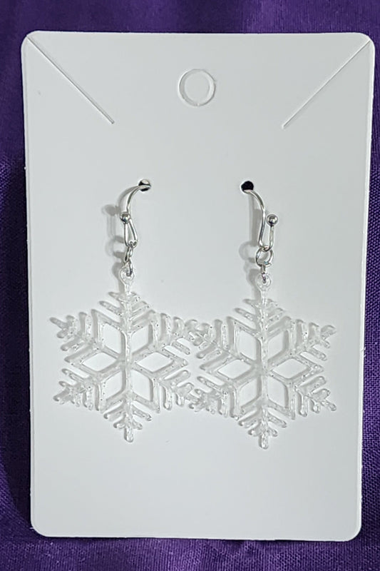 Snowflake Earrings in 2 Colors