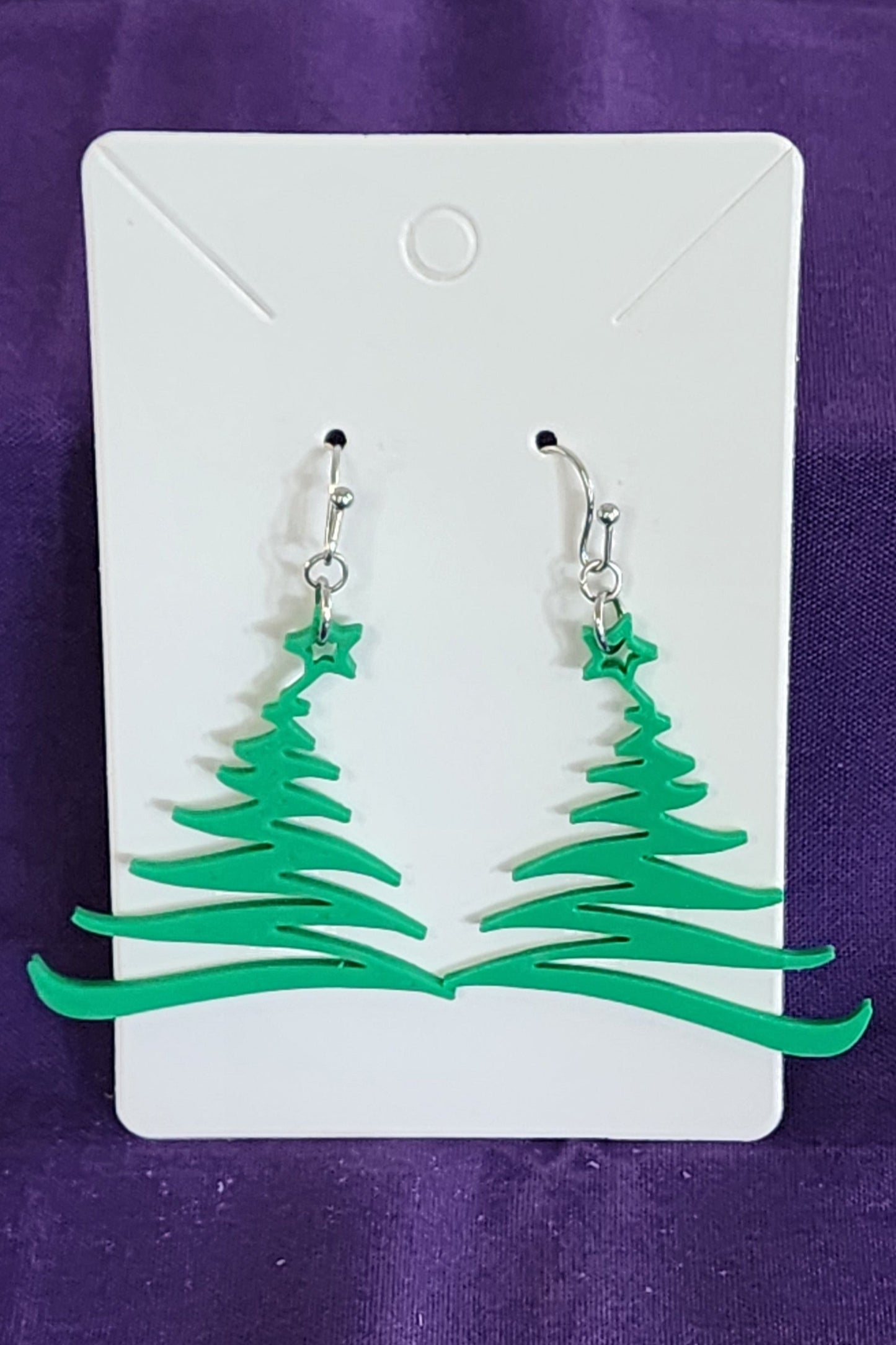 Swish Christmas Tree Earrings in 3 Colors