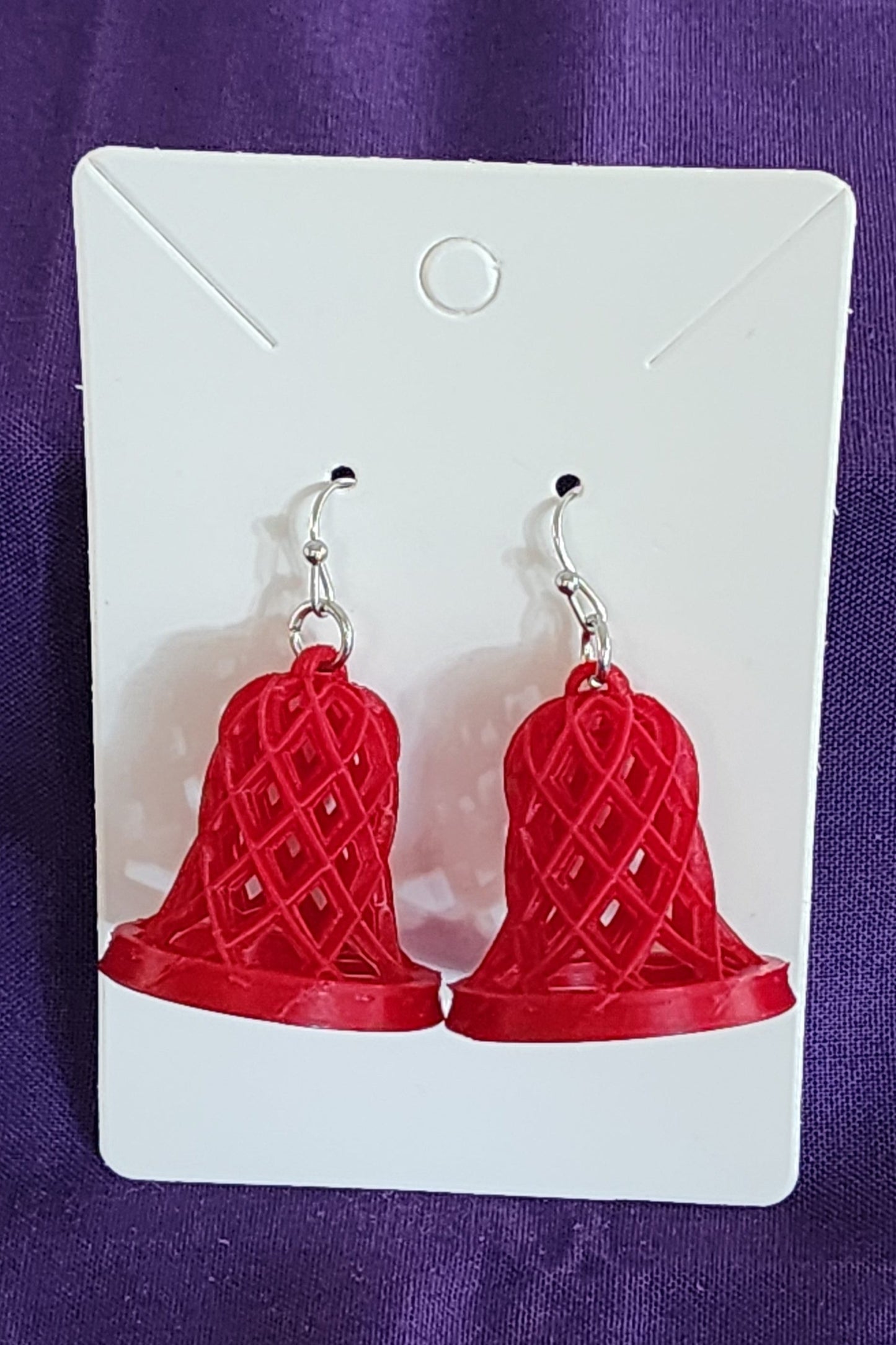 3-D Holiday Bell Earrings in 2 Colors