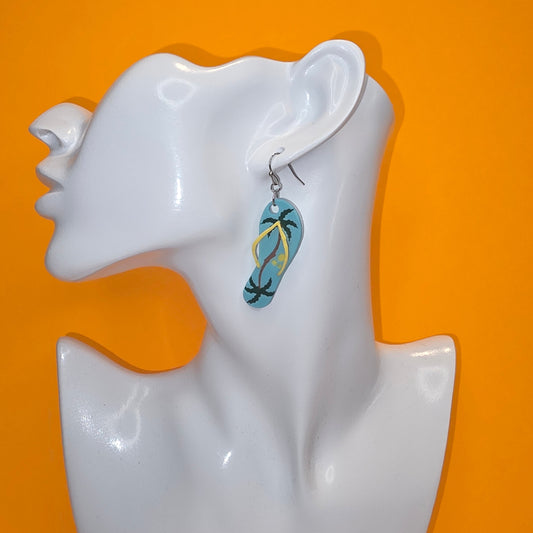 Beachy Flip Flop Earrings