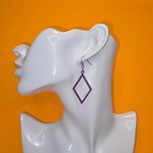 Open Diamond Shaped Earrings