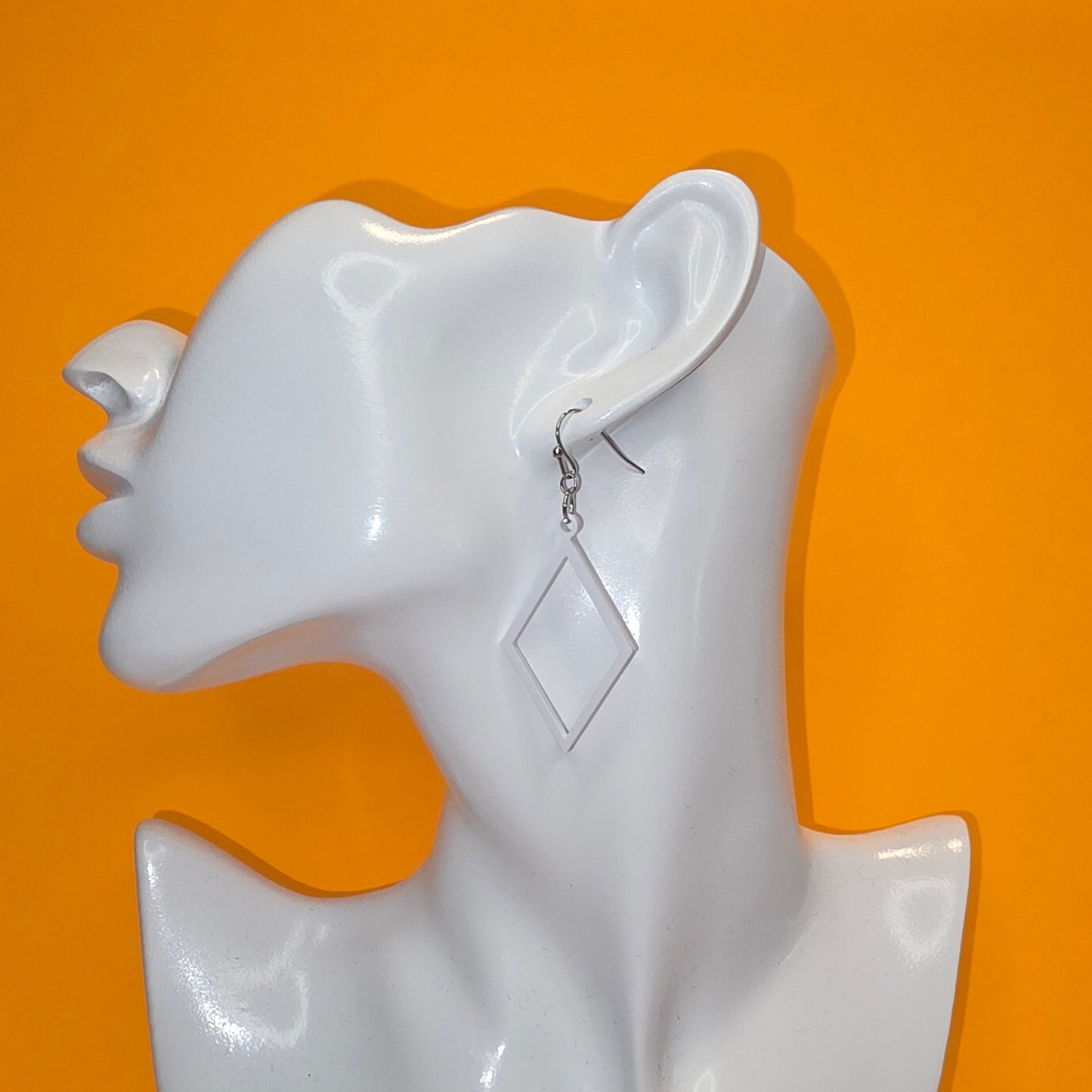 Open Diamond Shaped Earrings