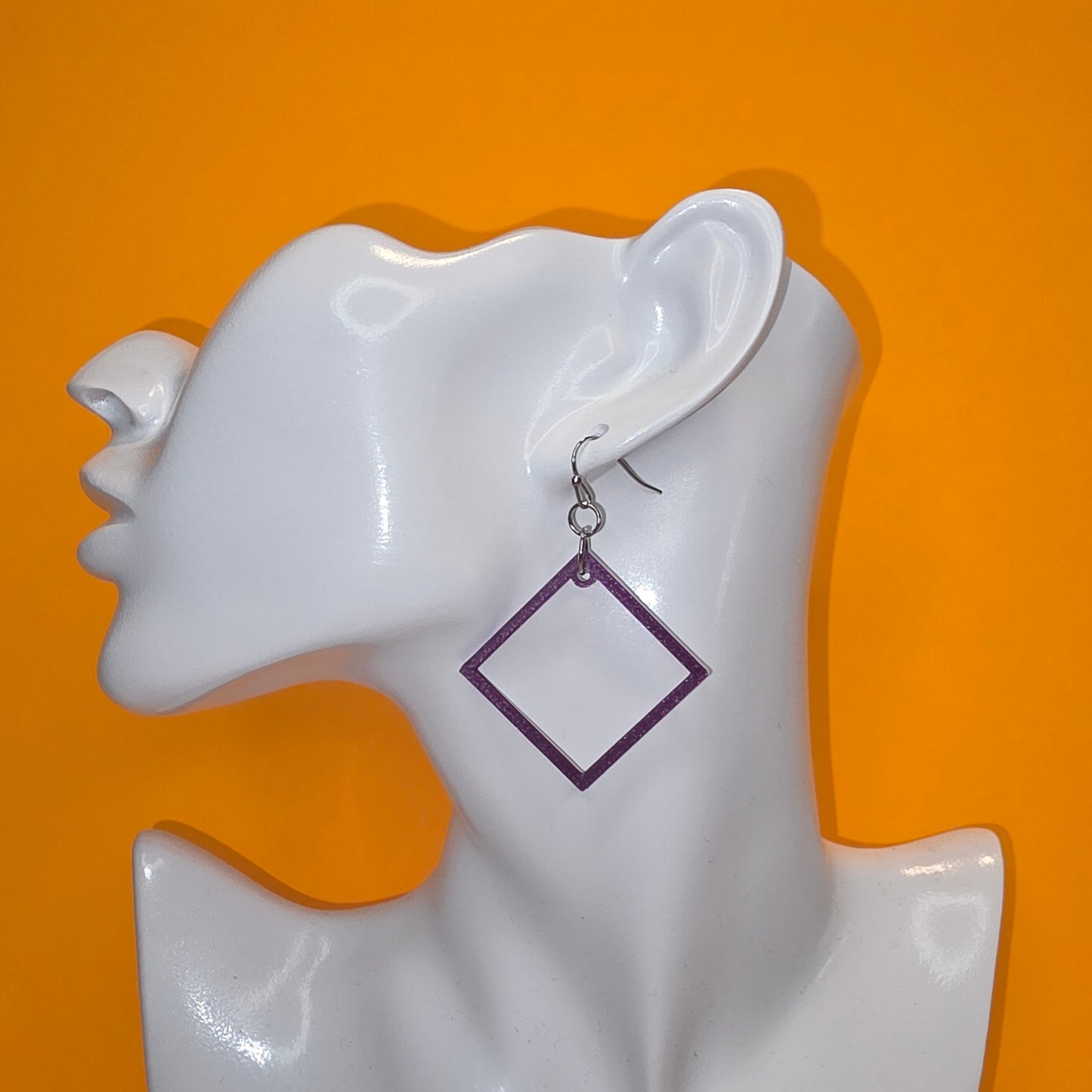 Open Square Earrings