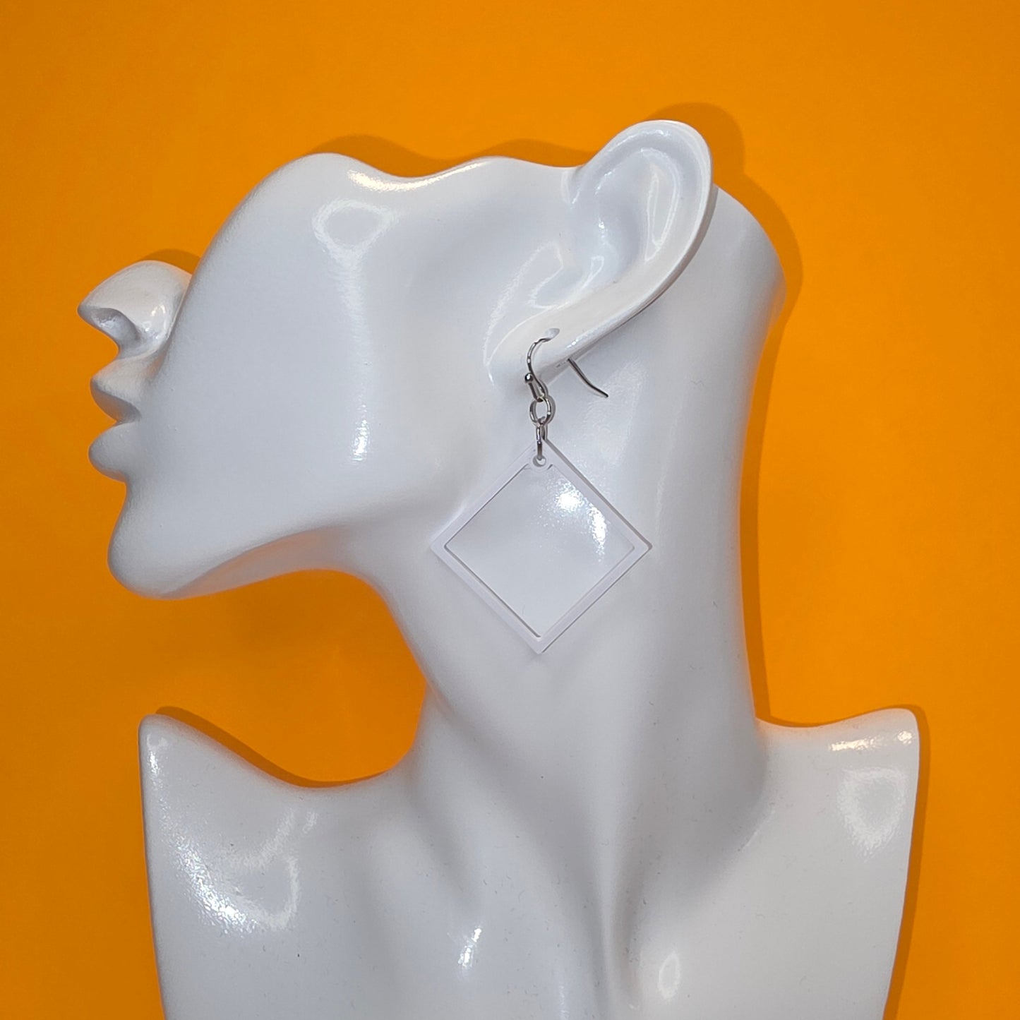 Open Square Earrings