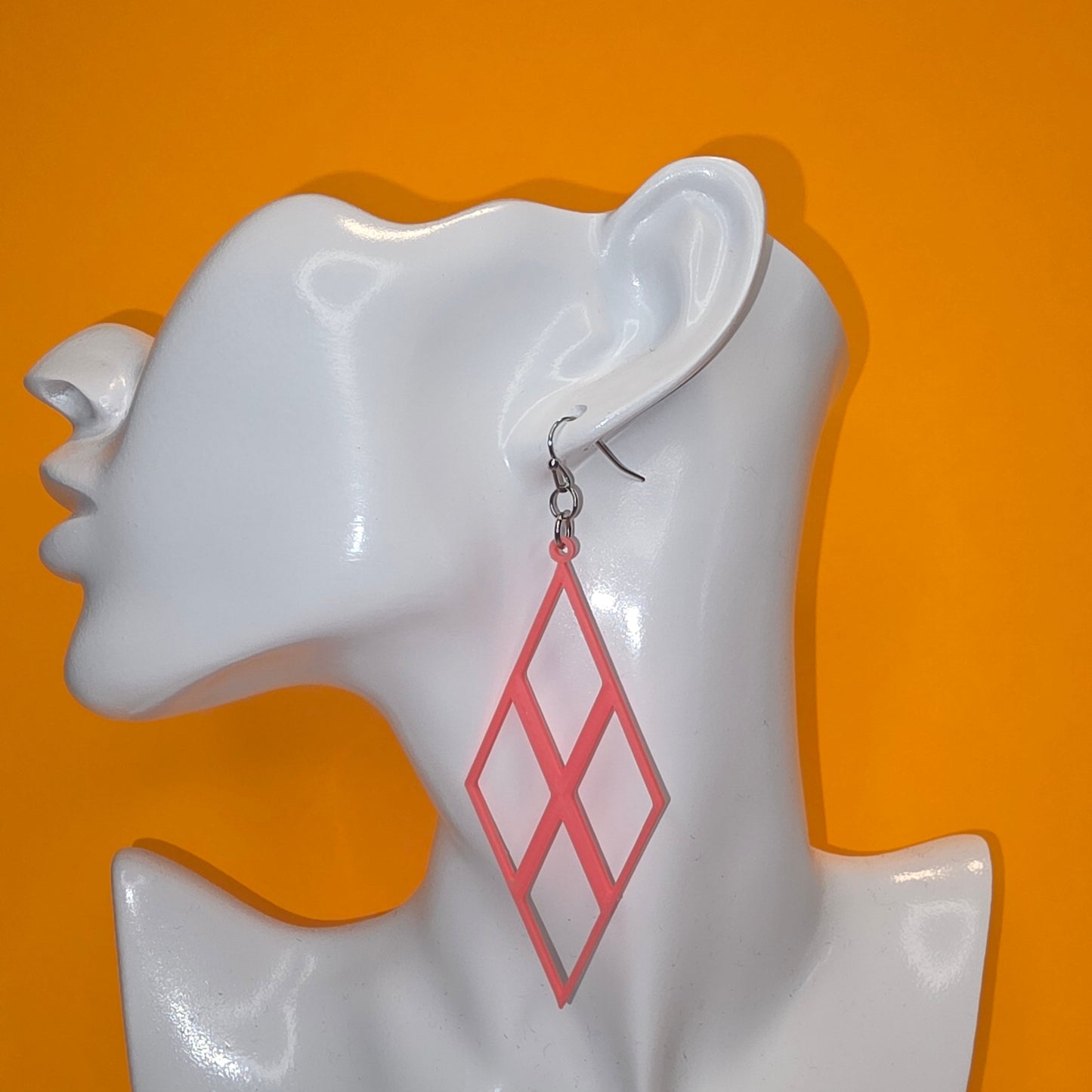 Open multi-diamond Shaped Earrings