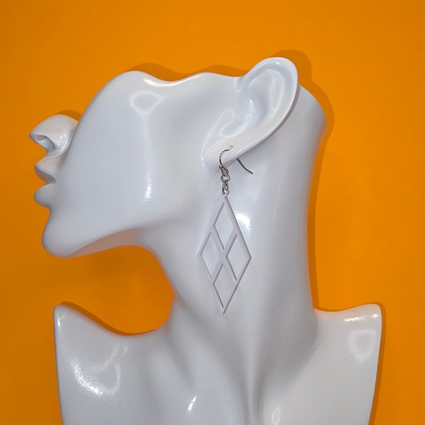 Open multi-diamond Shaped Earrings