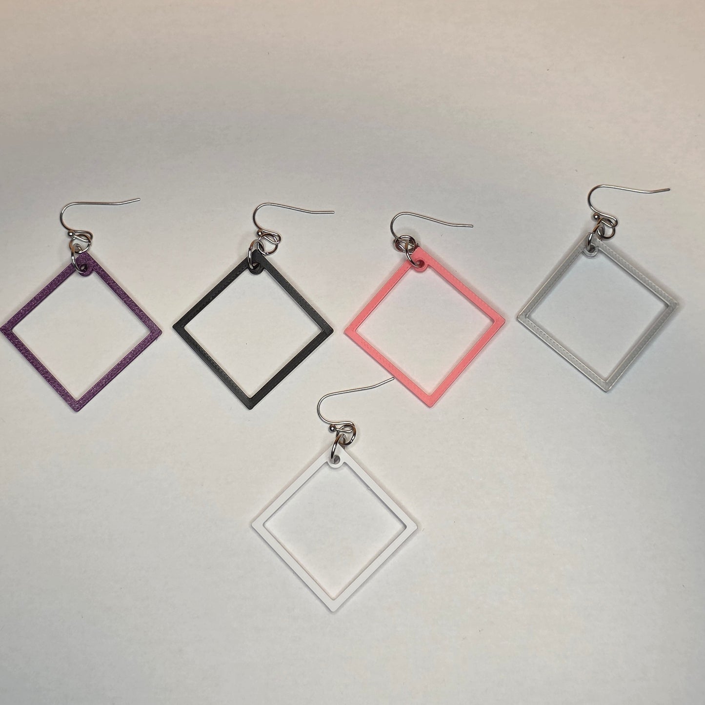Open Square Earrings